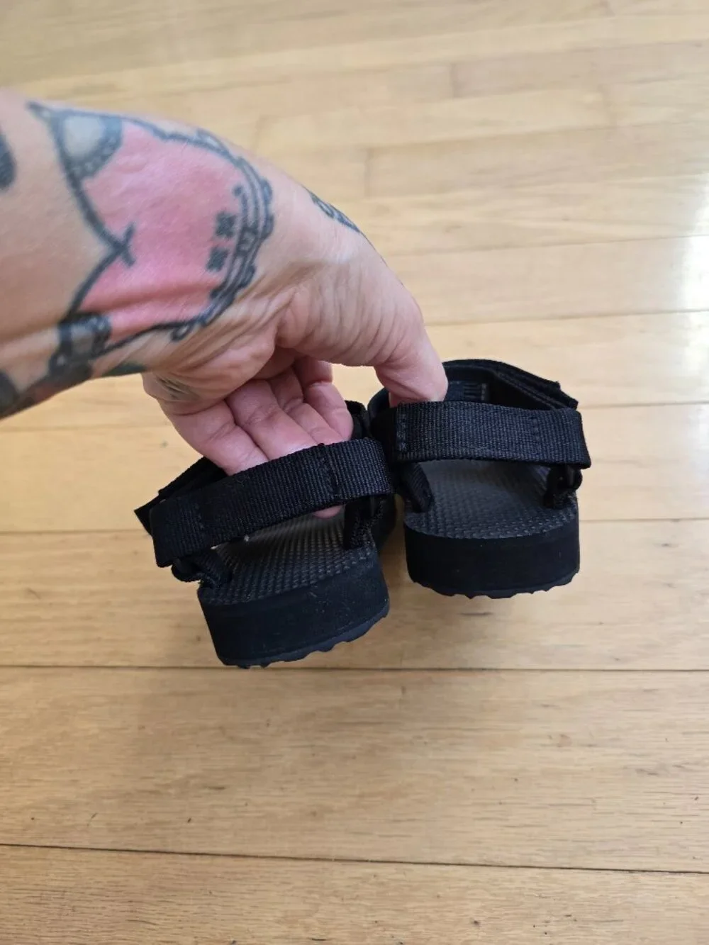 Teva | Original Universal black monochrome strappy outdoor sandals | Toddler 9